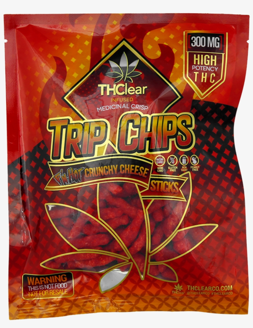 Extra Hot Crunchy Cheese Sticks 300 Mg By Thclear - Thc Edibles Chips, transparent png download