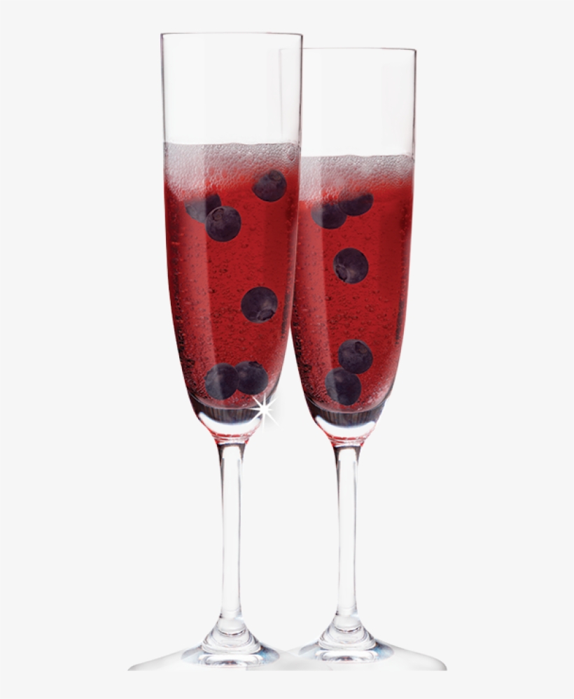Blueberry Pomegranate Royale - Kir Royale With Blueberry, transparent png download