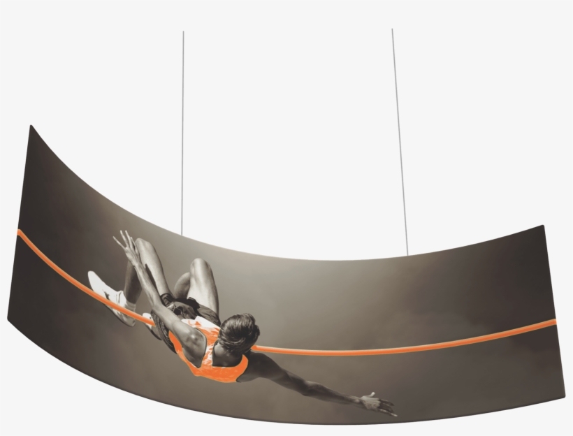 Curve Hanging Banners - Ceiling, transparent png download