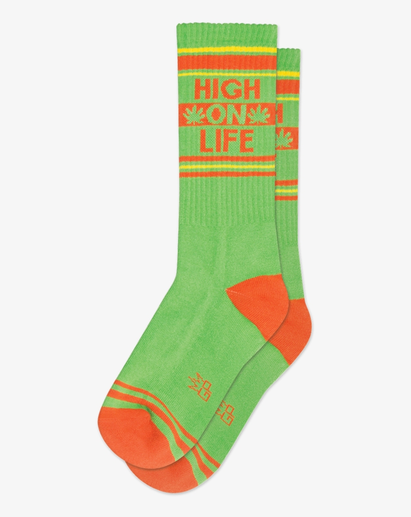 High On Life Ribbed Gym Crew - Sock, transparent png download
