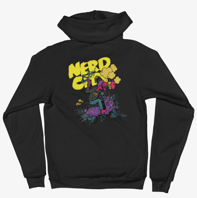 Nerdline Hoodie - Full Color - - Sweatshirt, transparent png download