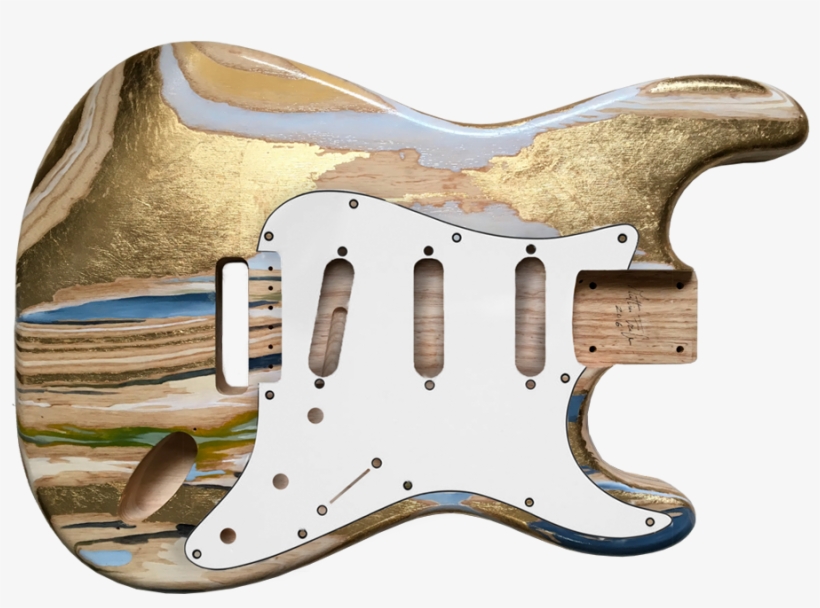 Colored Wood Grain Mercury Body - Bass Guitar, transparent png download