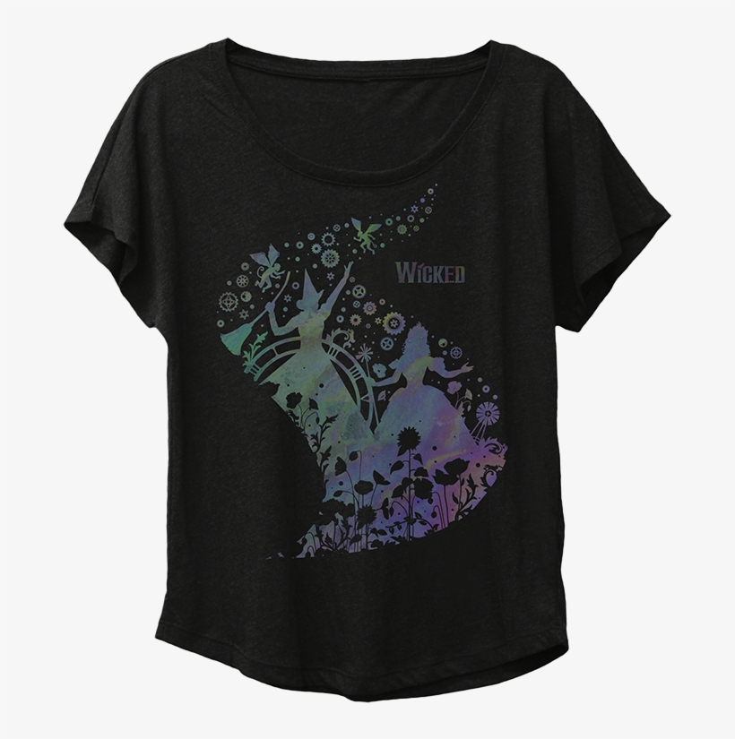 Oil Slick Painted Dolman Image - Active Shirt, transparent png download