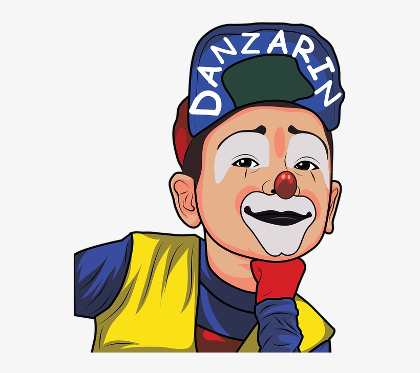 Clown, Kids, Circus, Costume, Fun, Smile, Makeup, Happy - Clown De Cirque Png, transparent png download