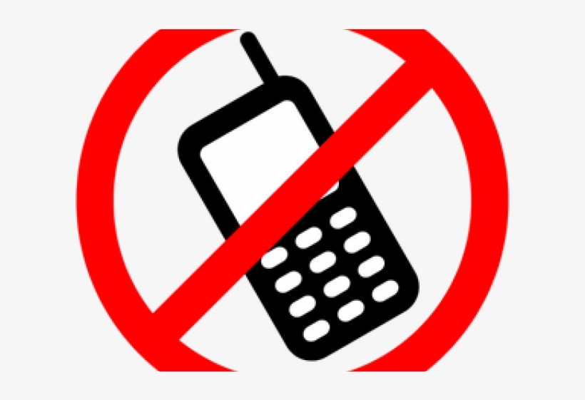Vector Clipart Phone - No Mobile Phones Png, transparent png download