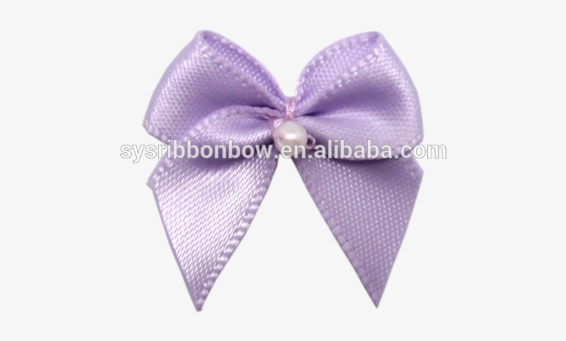 Pearls Satin Ribbon Bow For Lingerie - Satin, transparent png download