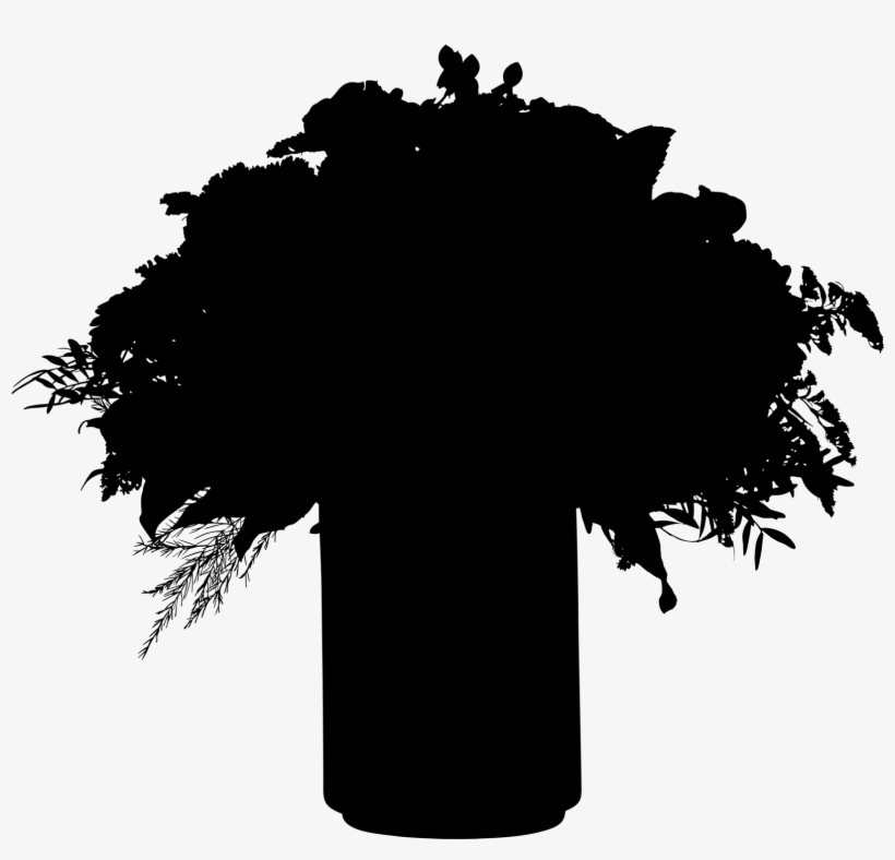 Silhouette Font Tree Black Free Download Png Hd Clipart - Silhouette, transparent png download