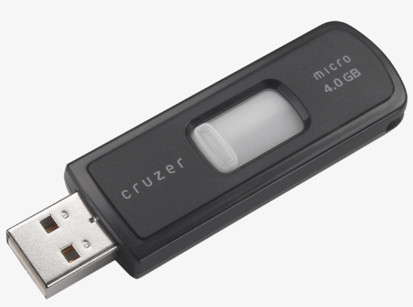 Usb Flash Drive Transparent Background Png - Sandisk Cruzer Micro 4 Gb Flash Drive - Usb 2.0, transparent png download