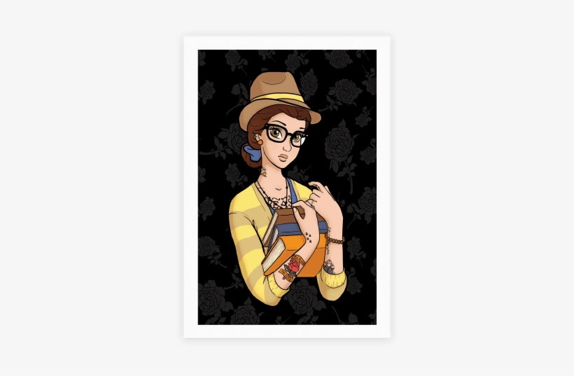 Hipster Belle Poster - Hipster Belle, transparent png download