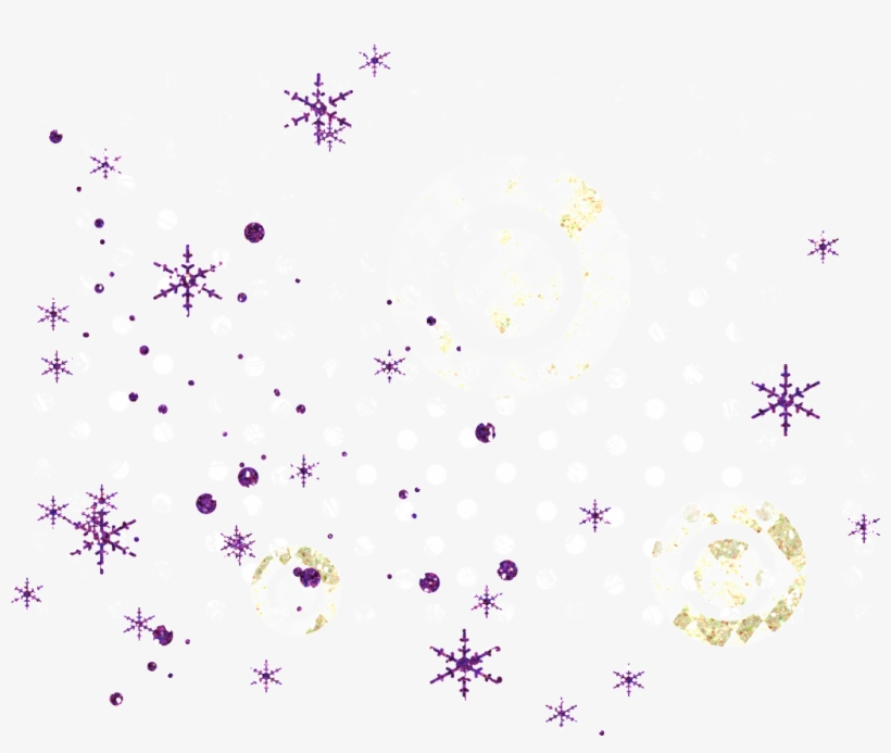 Painted Purple Small Snowflake Png Transparent - Portable Network Graphics, transparent png download