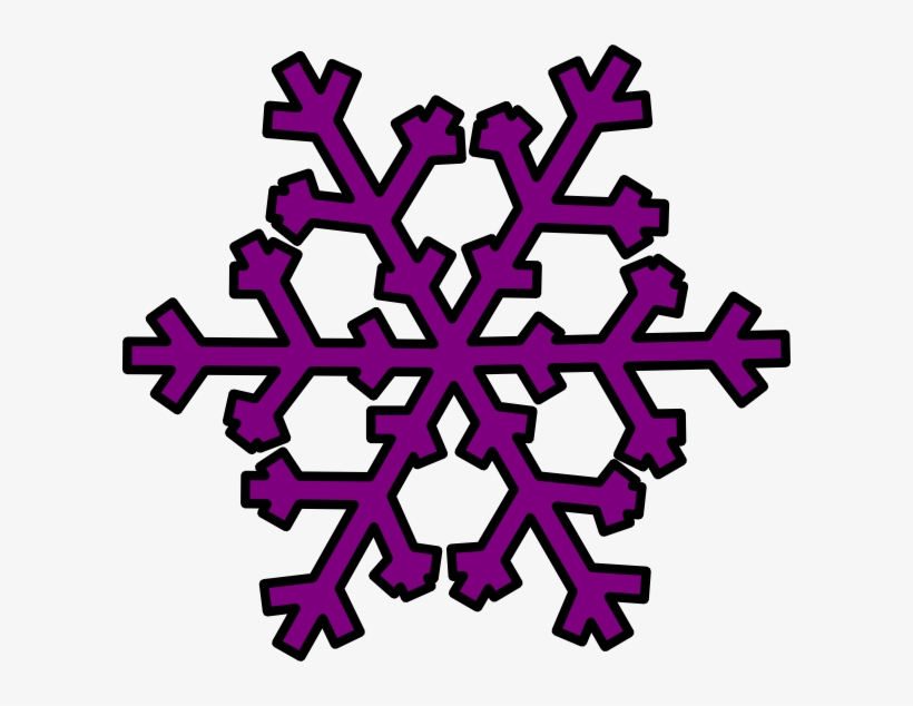 Purple Snowflake Clipart, transparent png download