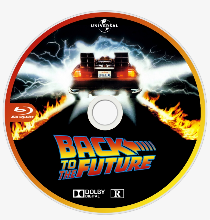 Back To The Future Bluray Disc Image - Back To The Future Label, transparent png download