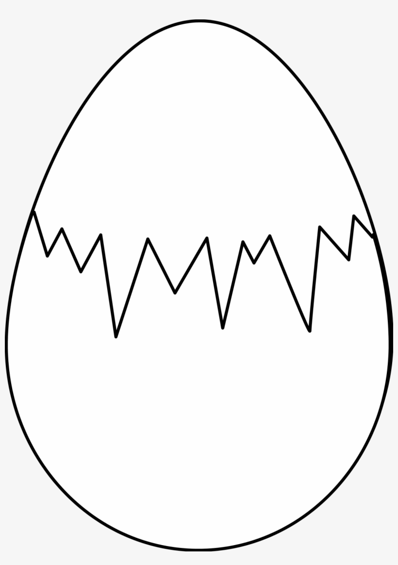 Fried Egg Clipart Black And White Free Clipart - Colouring Picture Of Egg, transparent png download