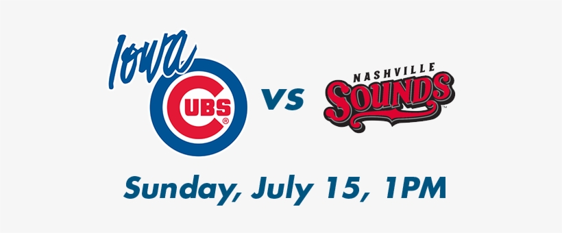 Iowa Cubs Vs - Nashville Sounds, transparent png download