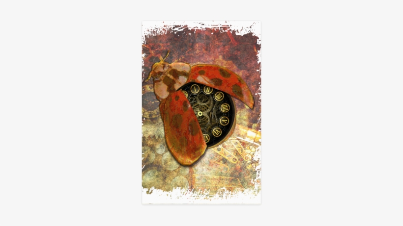 Steampunk Ladybug Poster 11*17 - Steampunk Ladybug Shower Curtain, transparent png download