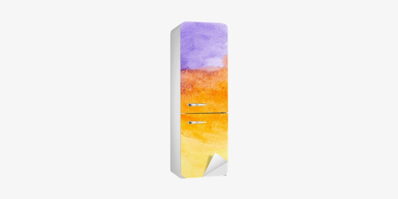 Color Strokes Watercolor Painting Art Fridge Sticker - Plywood, transparent png download
