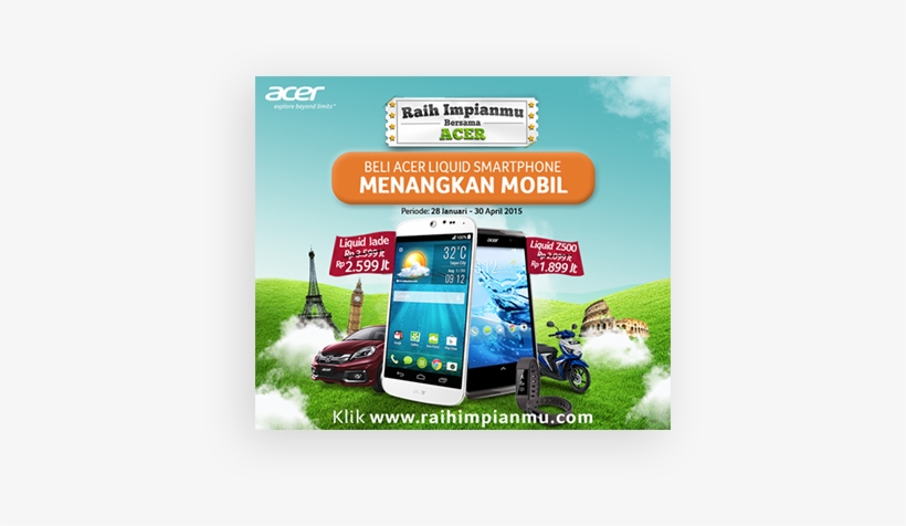 0002 Campaign - Acer Liquid Jade - 8 Gb - White, transparent png download