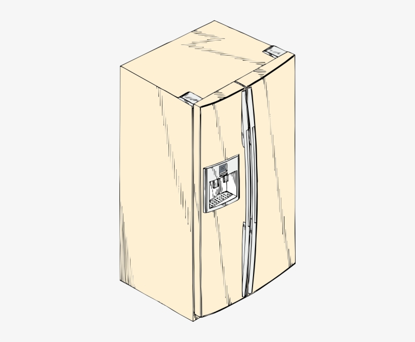 Free Vector Side By Side Refrigerator Clip Art - Refrigerator Clip Art, transparent png download