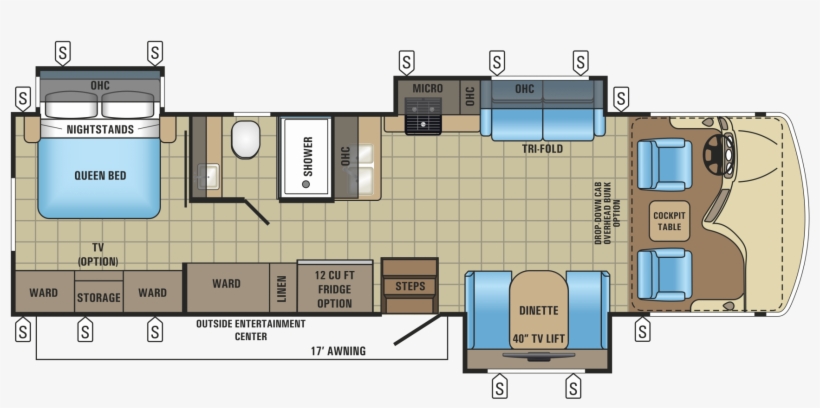 Banner Royalty Free Stock Alante Class A Motorhome - 2017 Jayco Alante 32n, transparent png download