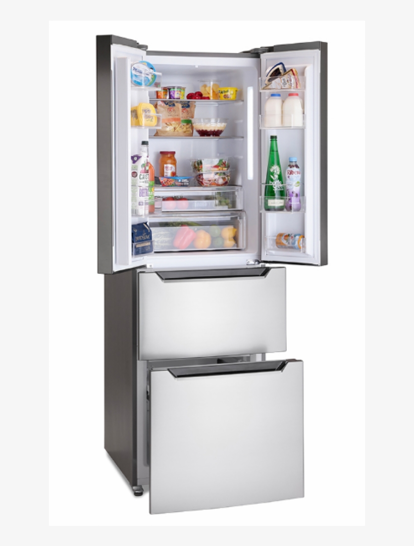 Montpellier Mff4x Fridge Freezer - Montpellier Mff4x Frost Free Inox French Door Fridge, transparent png download