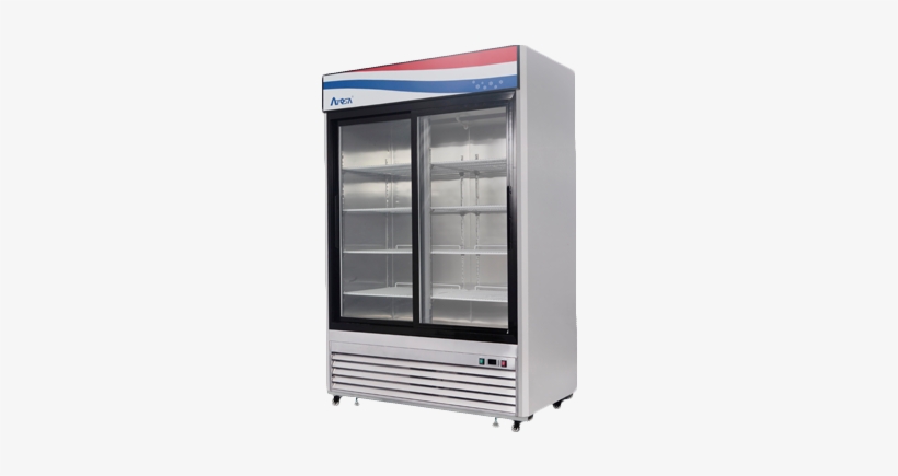Refrigerator Merchandiser, Two Section, Self Contained - Atosa Refrigerator Freezer Catalog, transparent png download
