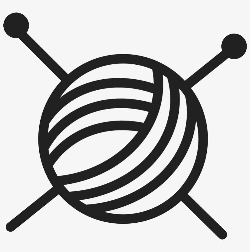 Jpg Black And White Library Yarn Rubber Stamp Sewing - Simple Flower To Draw, transparent png download