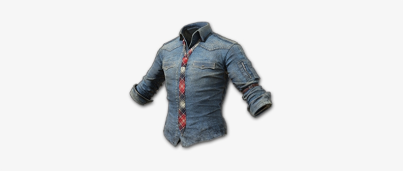 Denim Shirt With Necktie Pubg, transparent png download