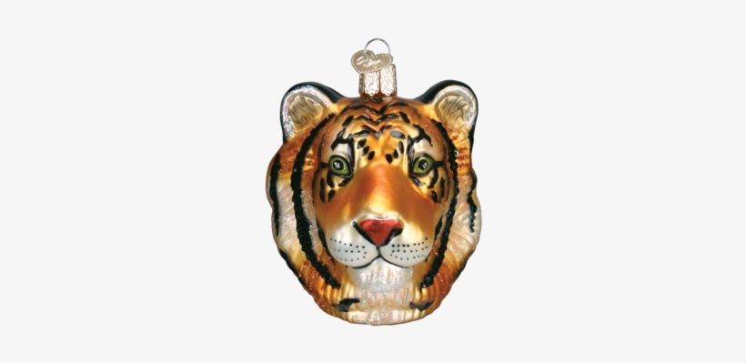 Old World Christmas Ornament - Tiger Head, transparent png download