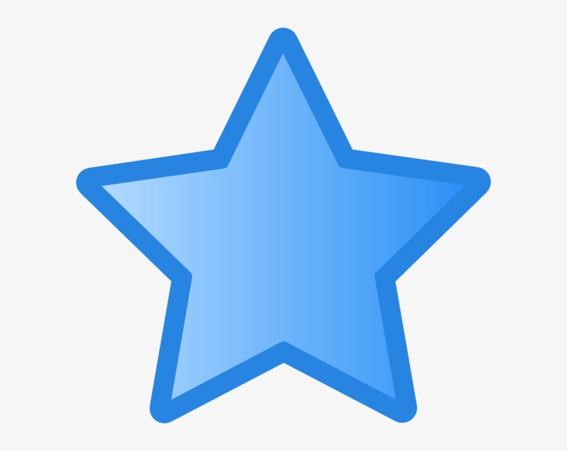 Blue Star Clip Art At Clker - Icon Star Png, transparent png download