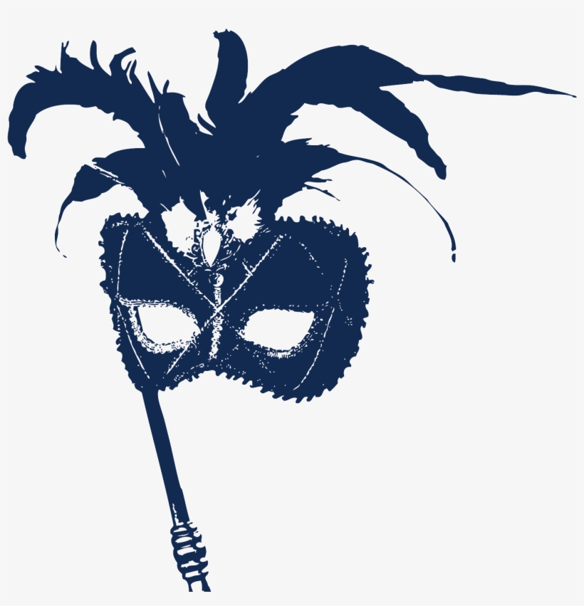 Blue Venetian Mask - Mask Png, transparent png download