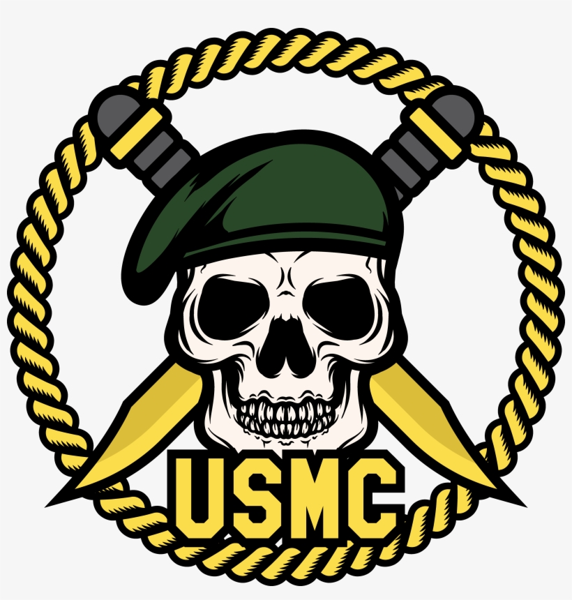 Marine Clipart Marine Soldier - Skull Soldier Png, transparent png download