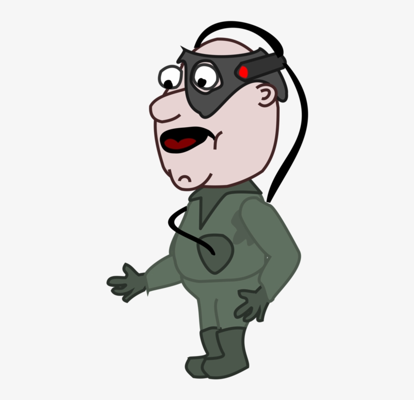 Cartoon Character Drawing Villain Comics - Holding A Chair, transparent png download