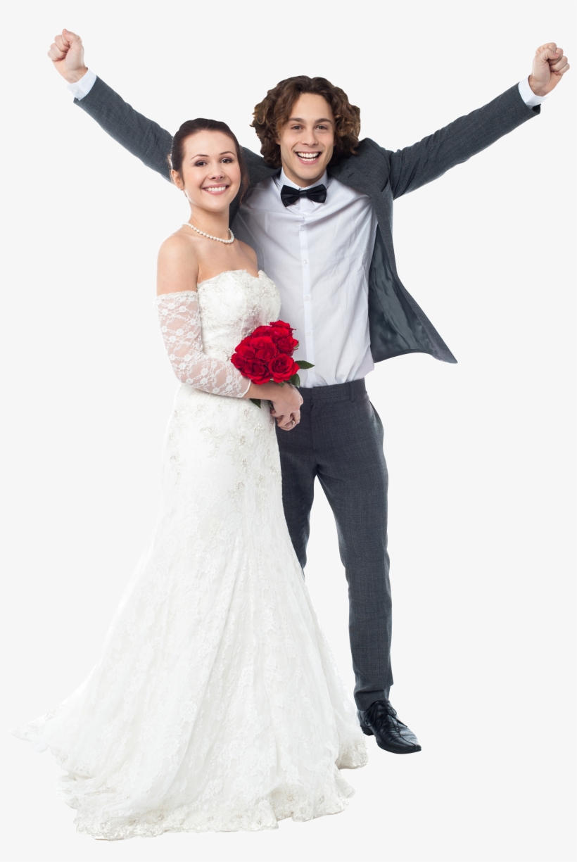 Wedding Couple Free Commercial Use Png Images - Bride, transparent png download