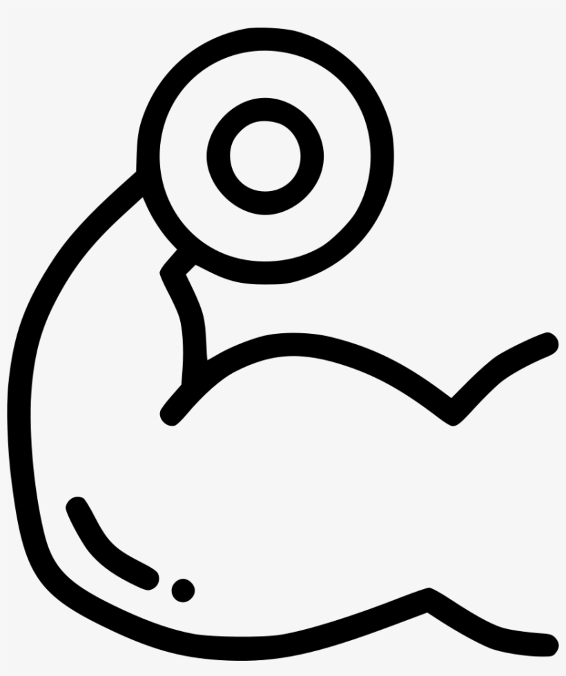 Png File Svg - Muscle Arm White Png, transparent png download