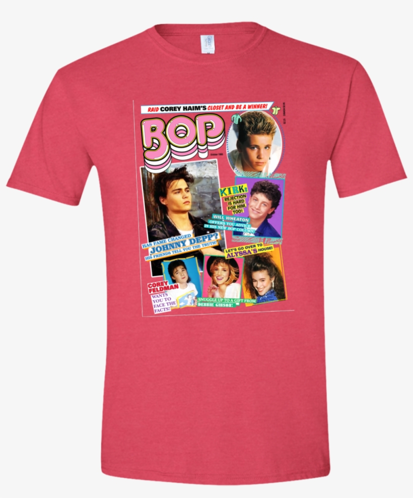 Bop Magazine Teen Beat Tiger Cory Haim Kirk - Nerdy Af Emoji Shirt (adult) | Say, transparent png download