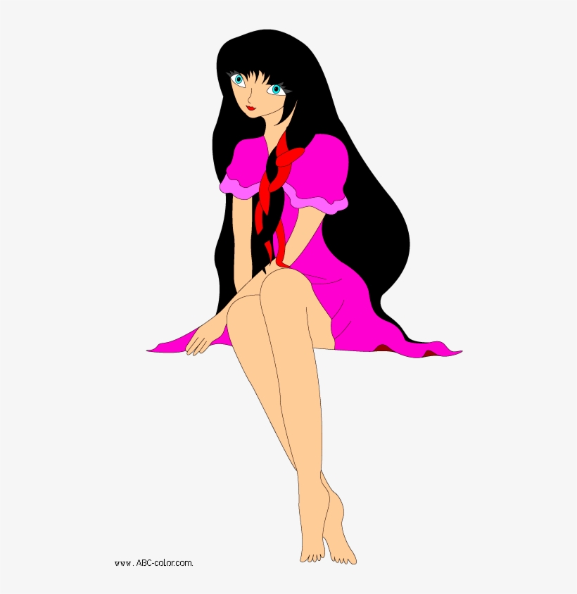 Download Bitmap Picture Sitting Girl - Sitting Girl Clipart Png, transparent png download