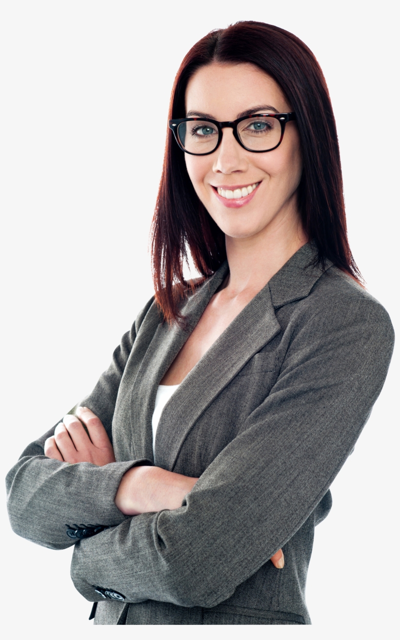 Specs Girl Png Image - Corporate Lady, transparent png download
