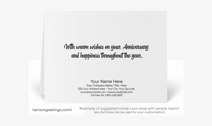Vintage Happy Anniversary Greeting Cards Vintage Happy - Greeting Card, transparent png download