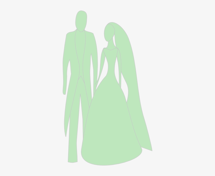 How To Set Use Apple Green Bride And Groom Clipart, transparent png download