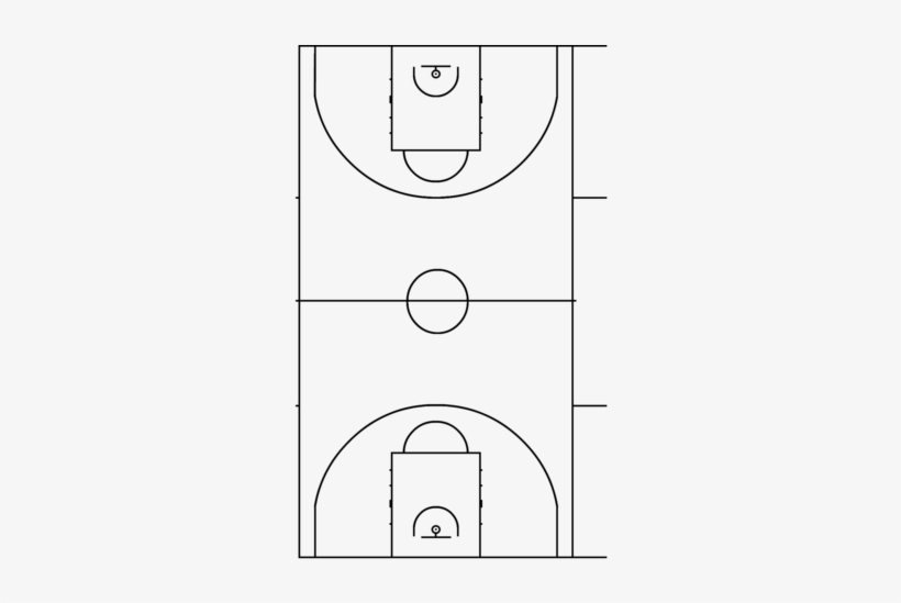 165 × 240 Pixels - Basketball Court Small Size, transparent png download