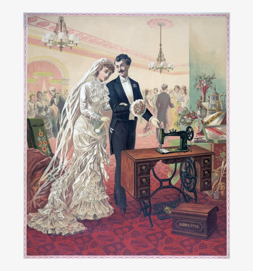 Medium Image - Vintage Bride And Groom, transparent png download