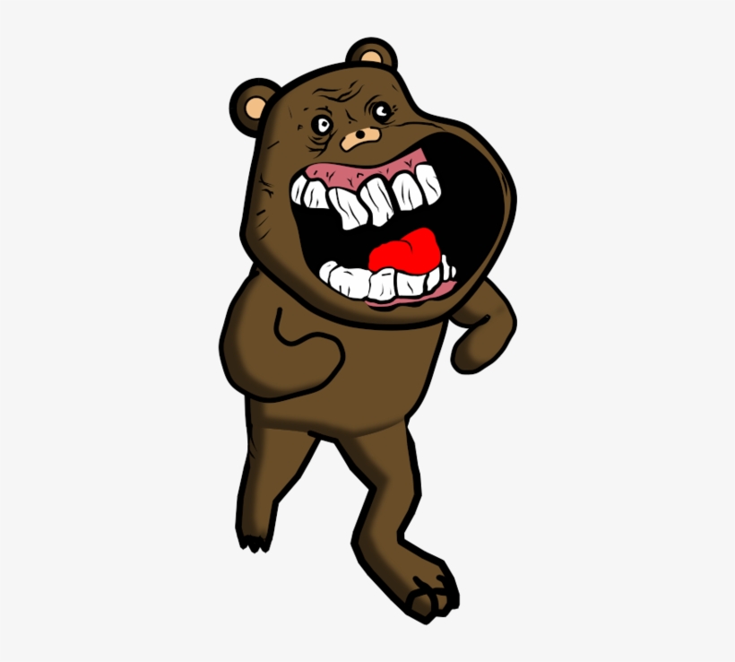 Bear Cartoon Mammal Dog Like Mammal Vertebrate Cat - Foreveralone Happy, transparent png download