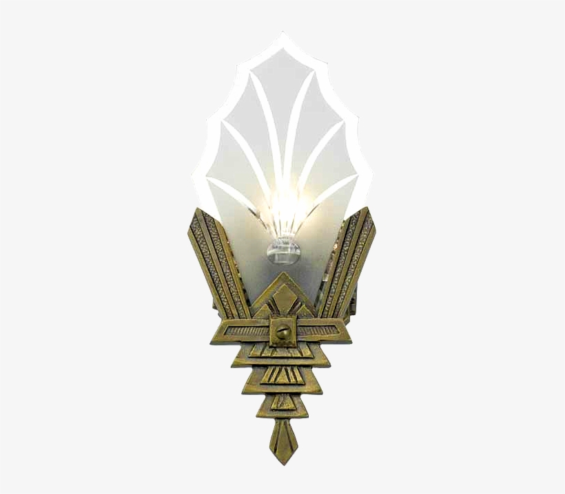 Replacement Art Deco Vintage Wall Sconce - Badge, transparent png download