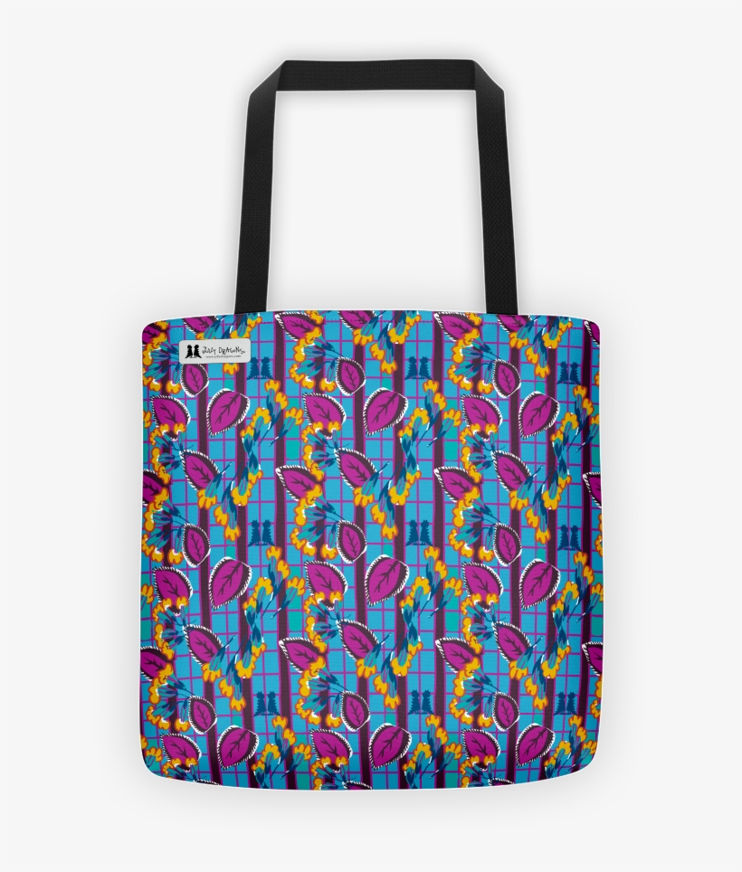 Blue Art Deco Tote - Tote Bag, transparent png download