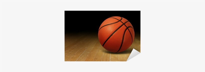 Basketball On Wood Court Sticker • Pixers® • We Live - Incredible Sports Records (set), transparent png download