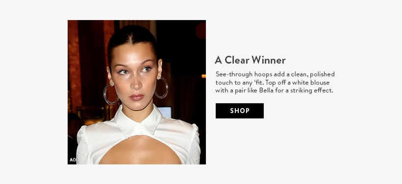 7aebf657 E9e1 46aa A9f8 33b128651b13 - Leia Lucite Hoop Earrings, transparent png download