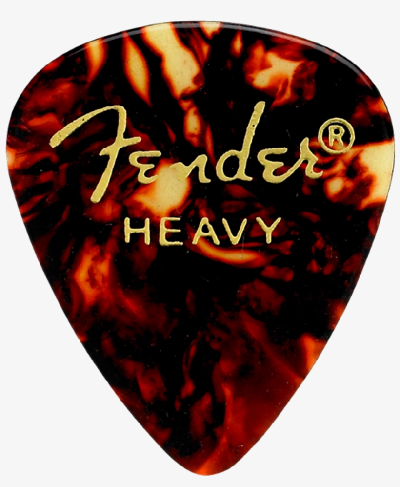 Fender 351 Classic Shape Premium Heavy Celluloid Guitar - Fender Heavy Picks, transparent png download