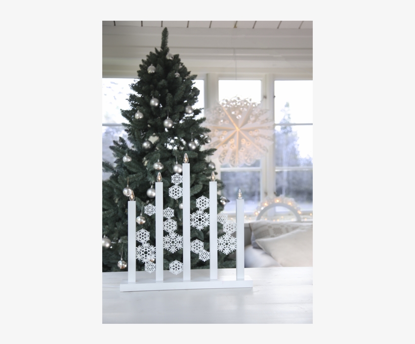 Candlestick Snowfall - Star Trading Snowfall, transparent png download