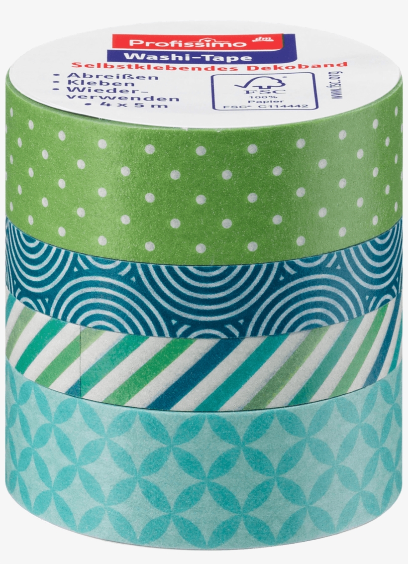 Profissimo Washi Tape "grün/blau\ - Box, transparent png download