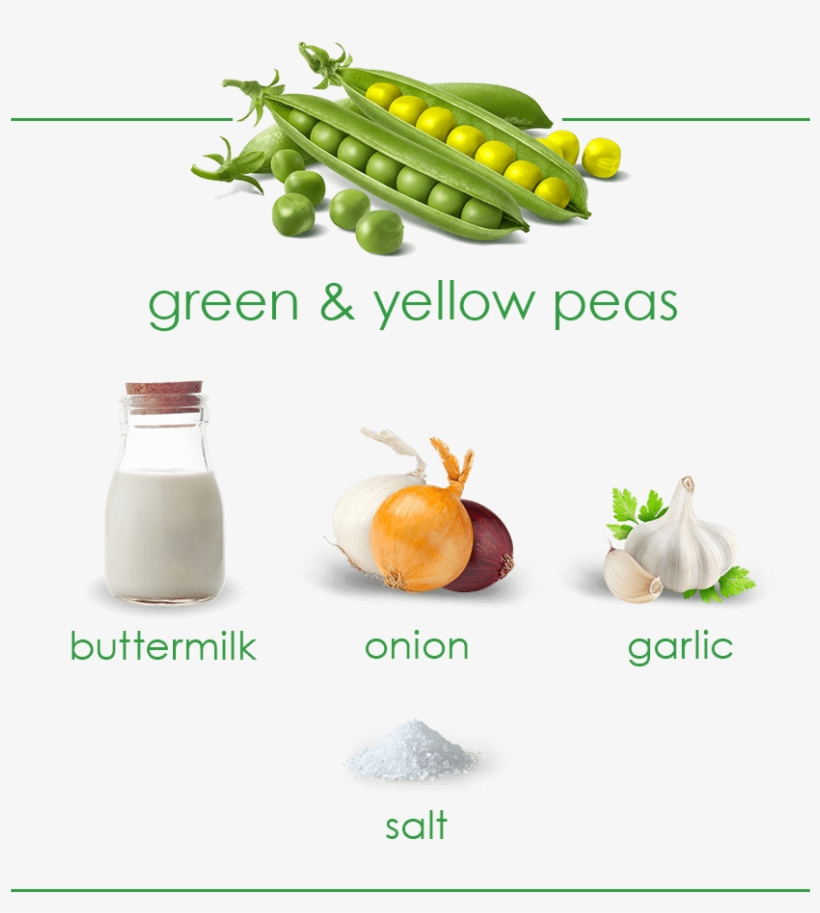 Peas And Ranch Ingredients Image - Snow Peas, transparent png download